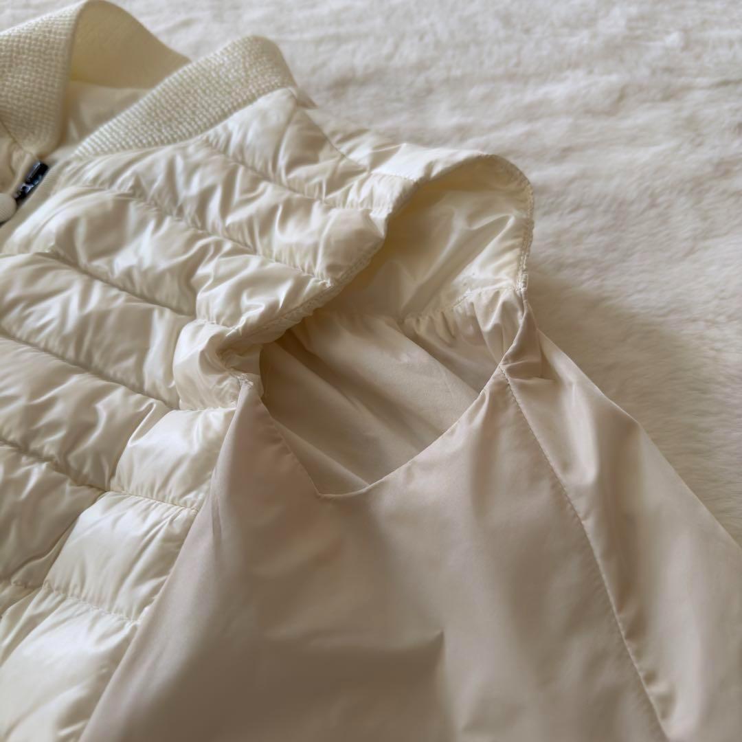 MONCLER ARLETTE GILET ジレ　ベスト　フレア　ホワイト