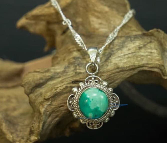 【値下げ】天然ターコイズ シルバー925 ネックレス インディアンジュエリー