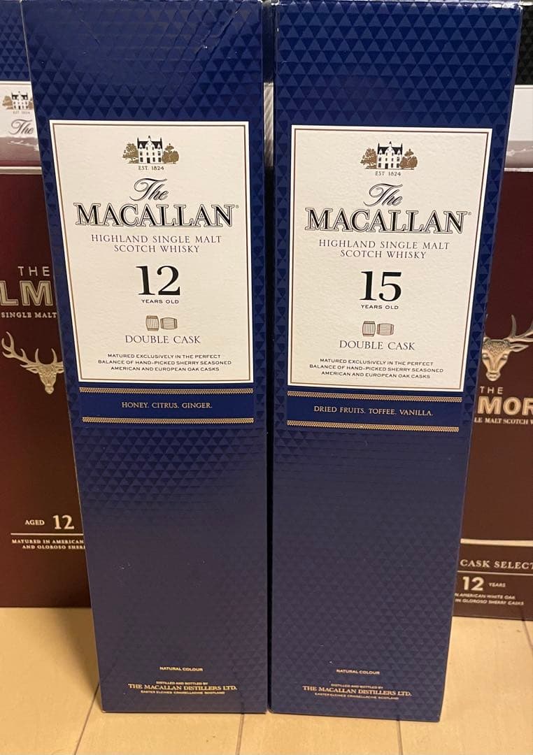 The Macallan 12年 & 15年 ダブルカスク　マッカラン