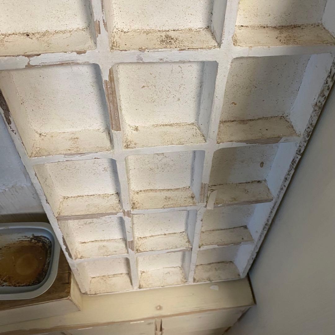 あやっち　フランスアンティーク仕切り棚　ホワイトラック