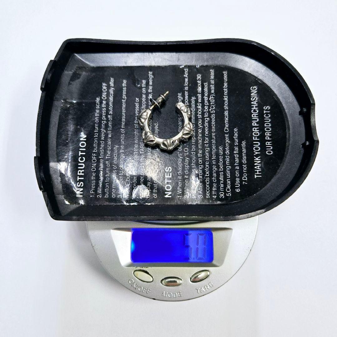 クロムハーツ　CHROME HEARTS　クロスバンド　フープ　ピアス