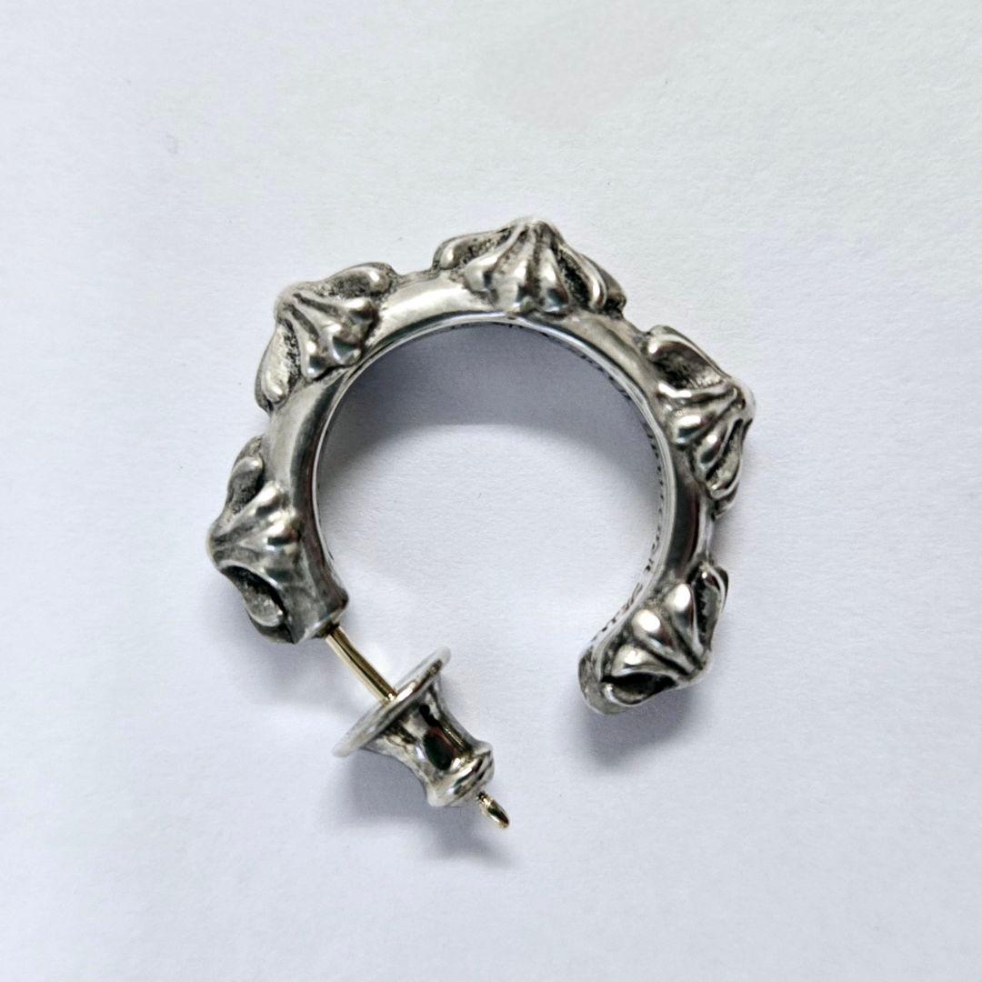 クロムハーツ　CHROME HEARTS　クロスバンド　フープ　ピアス