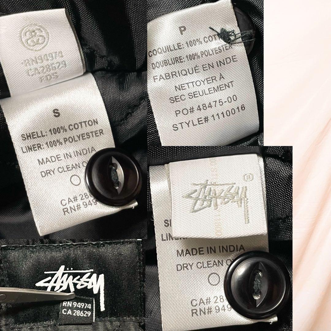 STUSSY フルジップアップジャケット ブルゾン オンブレチェックシャツ S