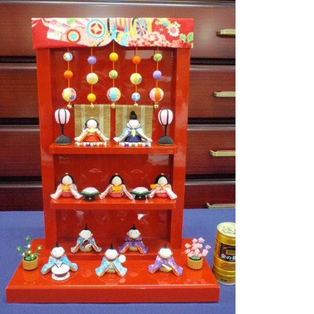 即納！限定値下げ♪●高さ４８ 新品♪ちりめんひな人形 10人揃い 京都龍虎堂●