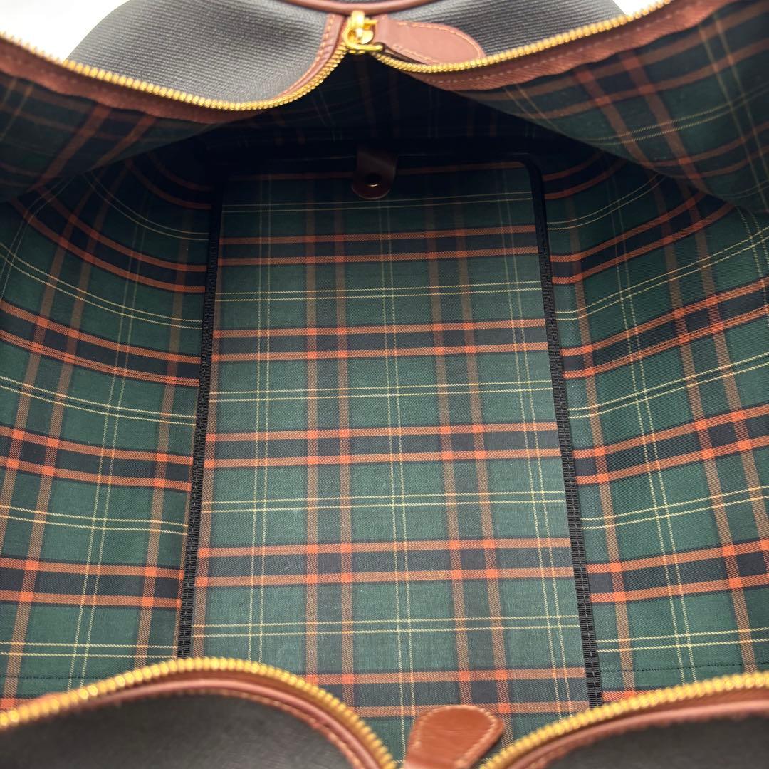 dunhill ダンヒル PVC×レザー ボストンバッグ トラベルバッグ 大容量