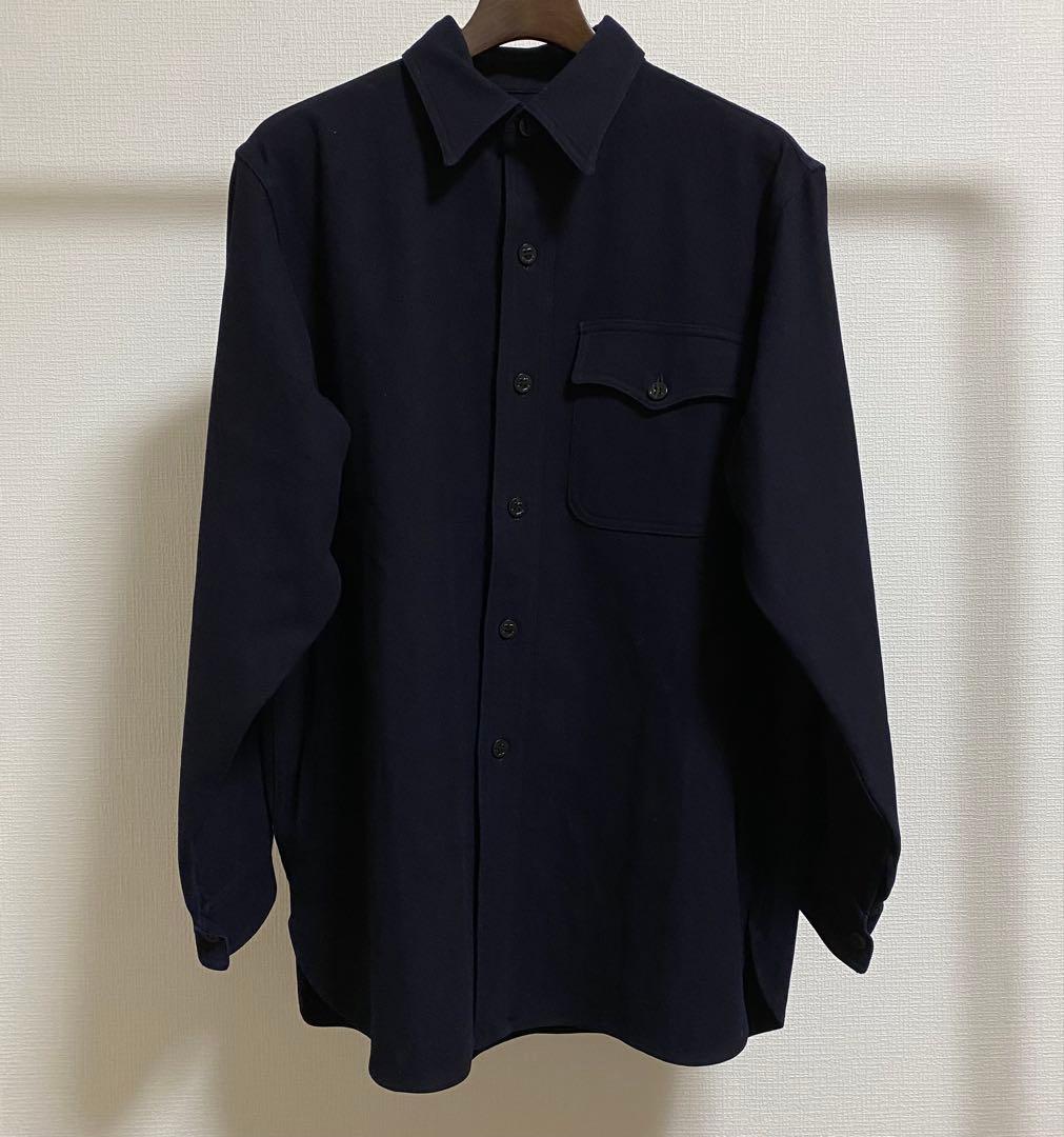 40s ビンテージ USN CPO シャツ WW2 片ポケ 襟ダブル 初期
