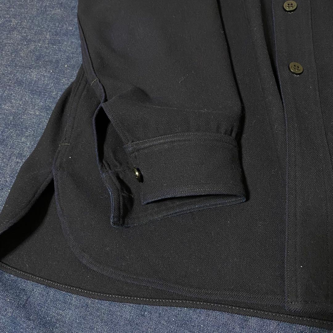 40s ビンテージ USN CPO シャツ WW2 片ポケ 襟ダブル 初期