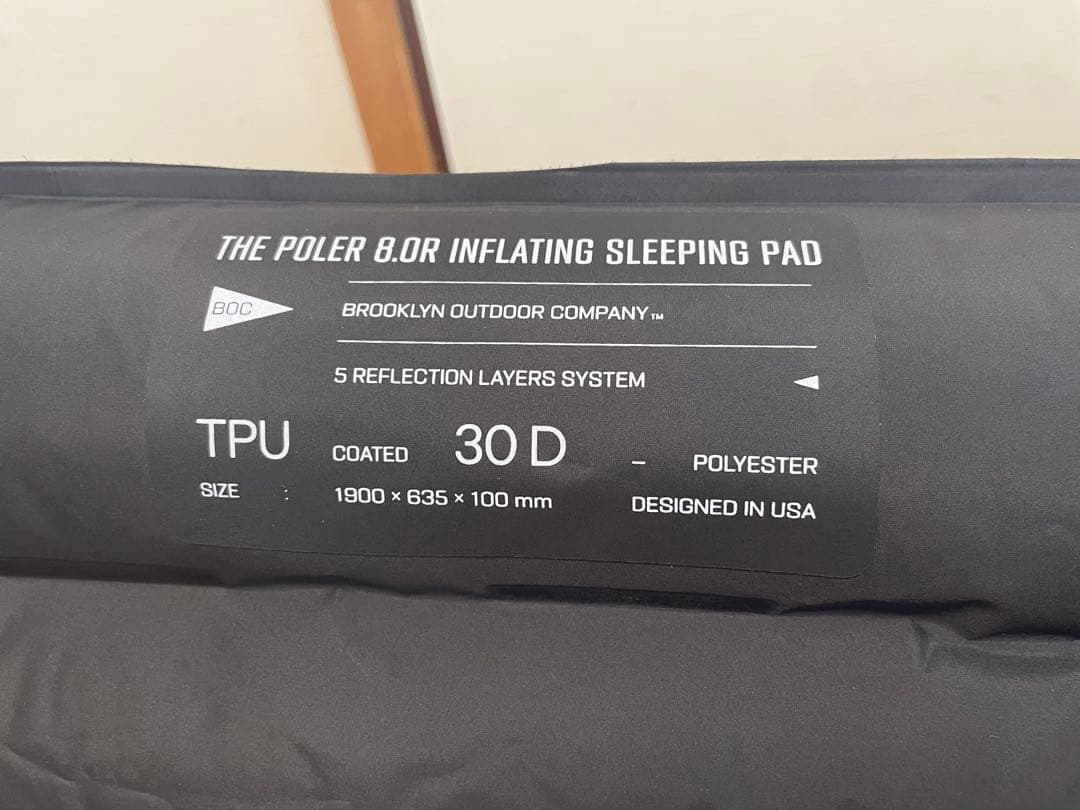 BROOKLYN OUTDOOR COMPANY Ｒ値8のインフレータブルマット