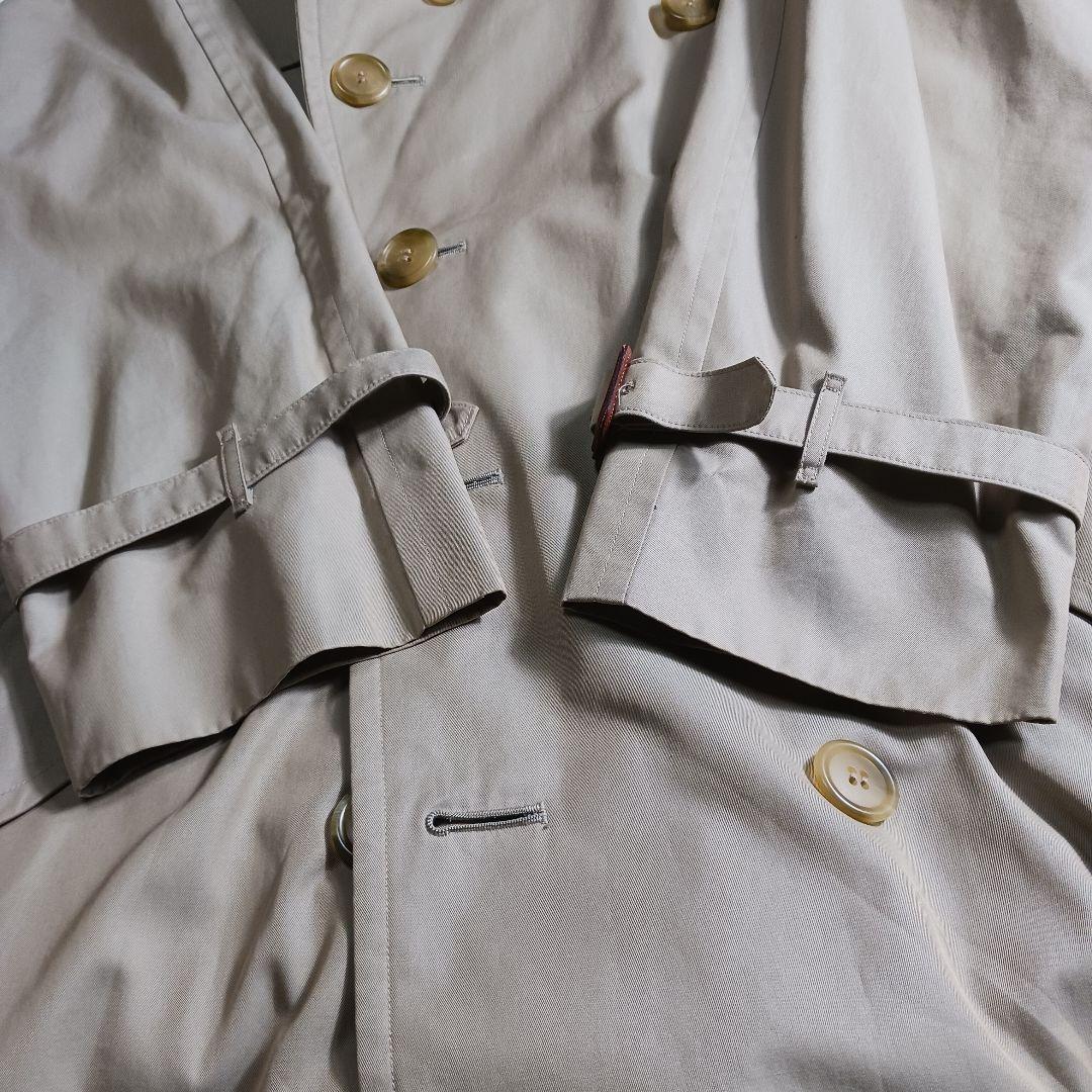 バーバリーズ　トレンチコート　メンズ　ライトグリーン　ノバチェック