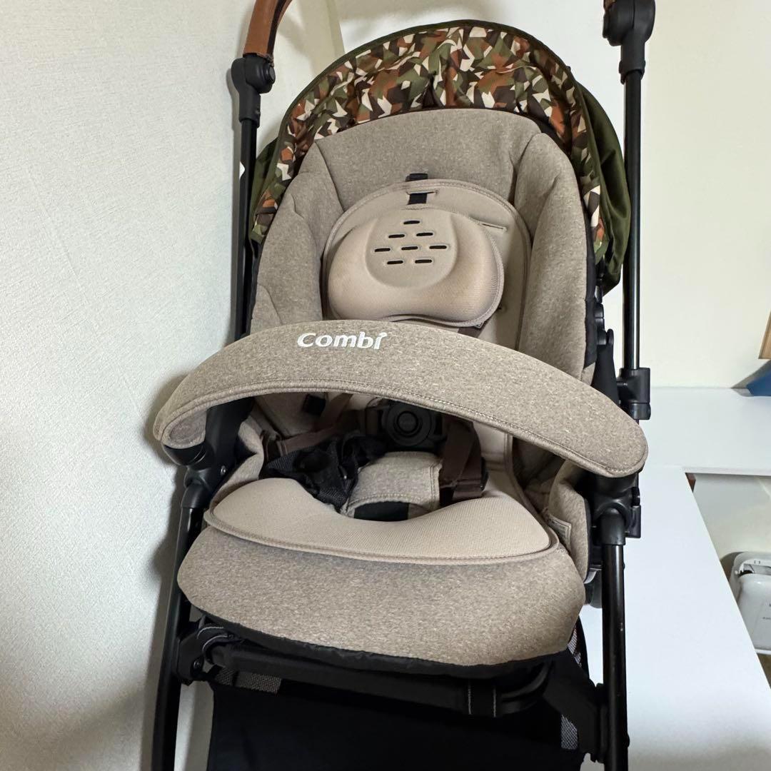 Combiコンビ スゴカル ベビーカー フォレストカーキ 新生児 エッグショック