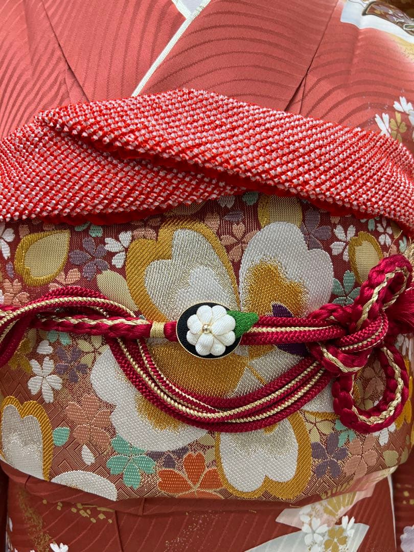 振り袖　フルセット　別誂長襦袢　成人式　金彩加工　刺繍入り　結婚式　737