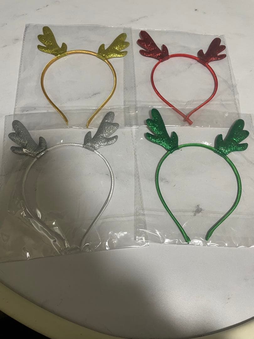 クリスマス カチューシャ トナカイ 4本セット