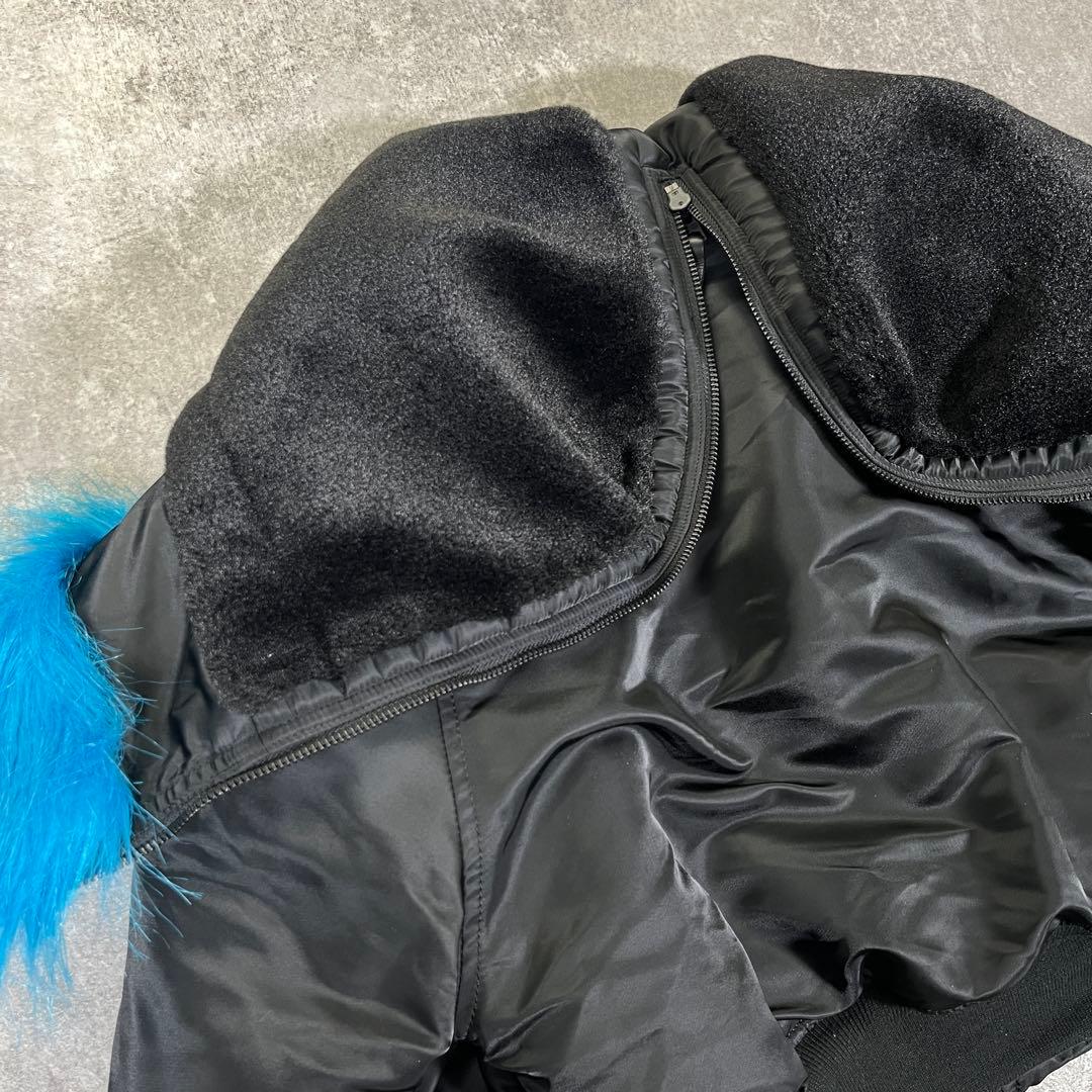 アルファ X-girl フライトジャケット　N-2B ショート丈 S ブラック