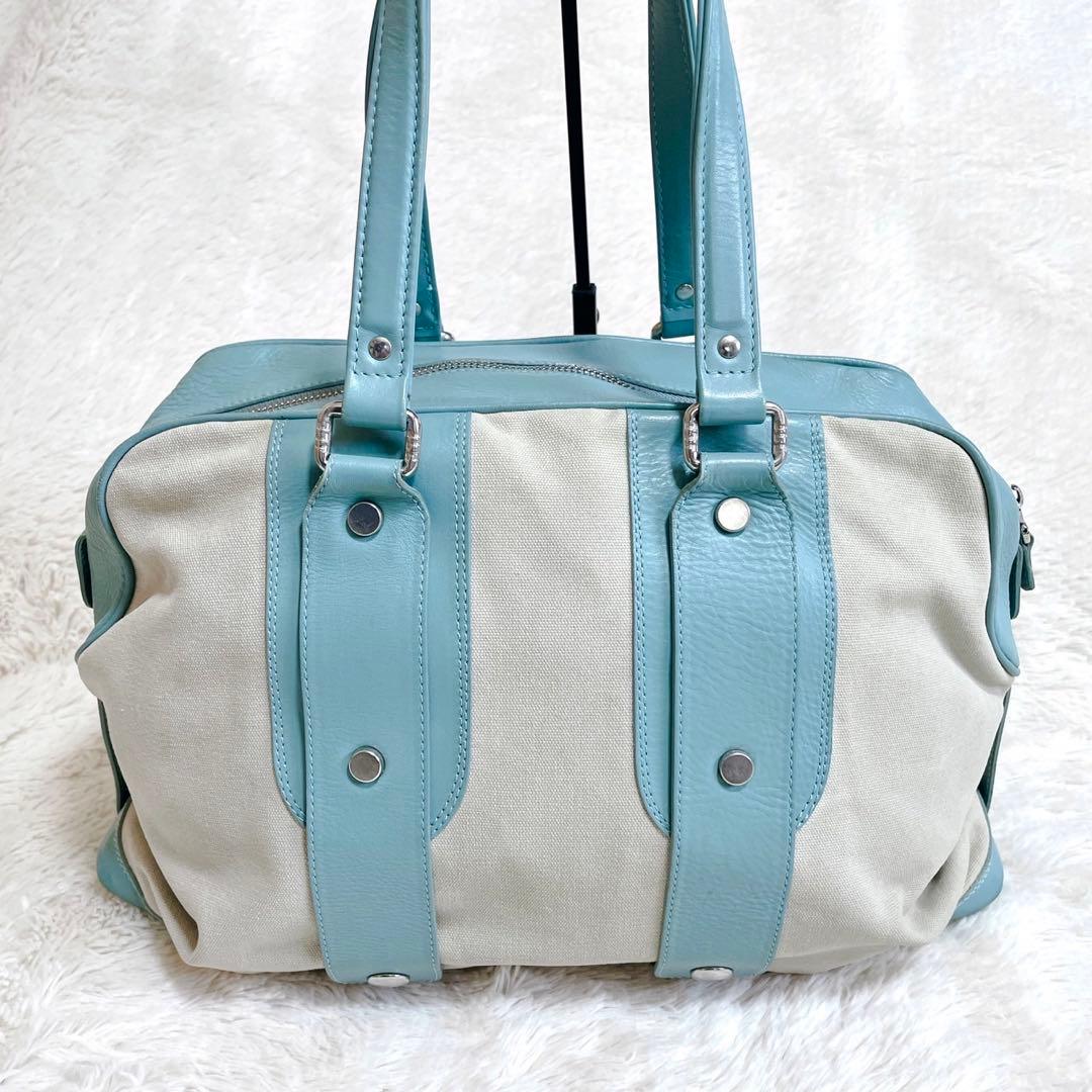 ジャックルコー レザー 切り替え ボストンバッグ トートバッグ キャンバス