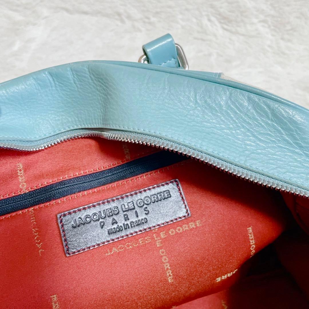 ジャックルコー レザー 切り替え ボストンバッグ トートバッグ キャンバス