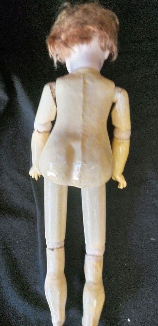 全長約58ⅽⅿ　100年前 アーモンドマルセル1894 ビスクドール 抱き人形
