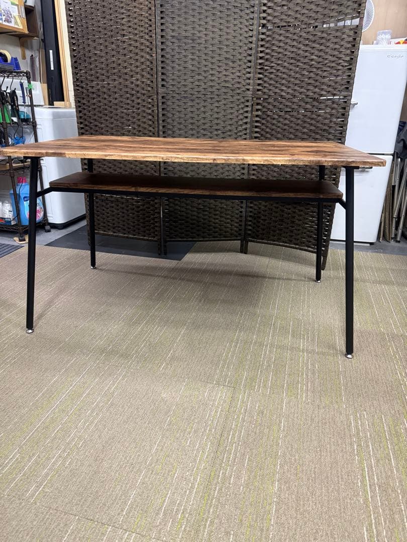 【超美品】【完成品】不二貿易　ダイニングテーブル　ナビア　12075 51810