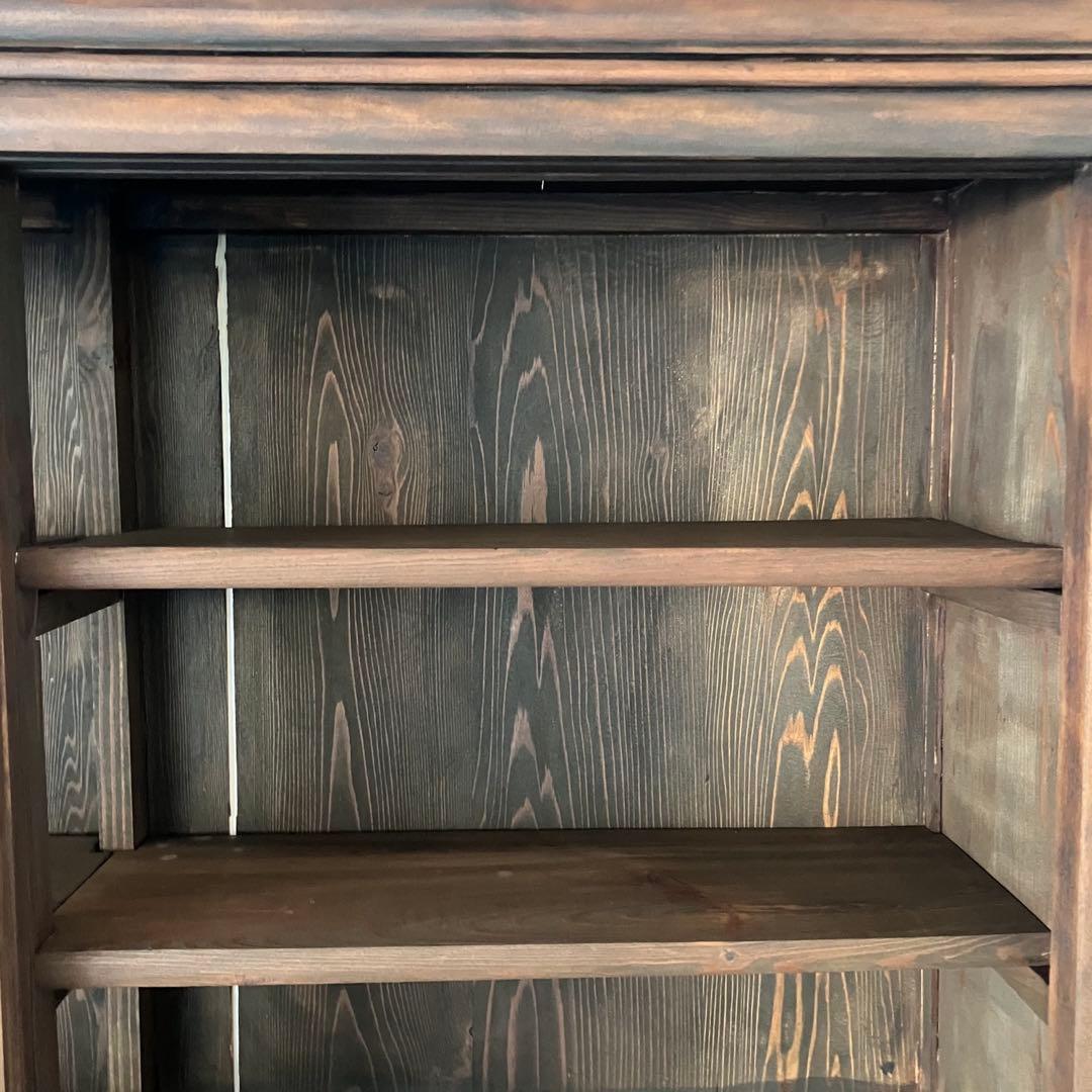 レトロ　ヴィンテージ　古家具　古民家　古道具　食器棚　シェルフ　ガラス棚