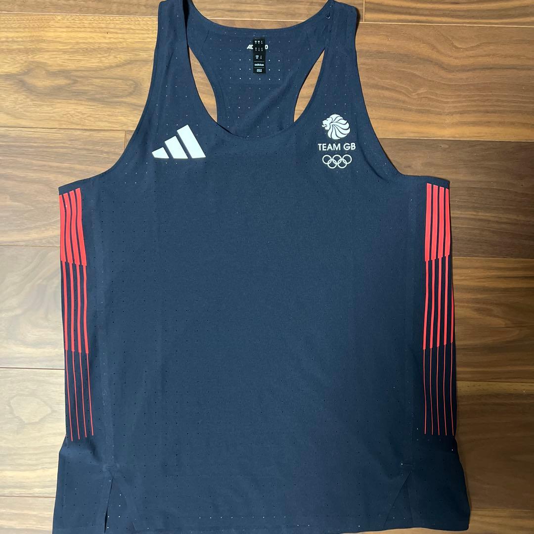 adidas team gb パリ五輪代表 シングレット レプリカ us s