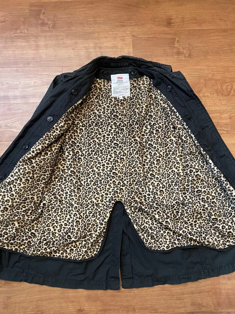 Supreme Leopard Lined Trench Coat バブアー