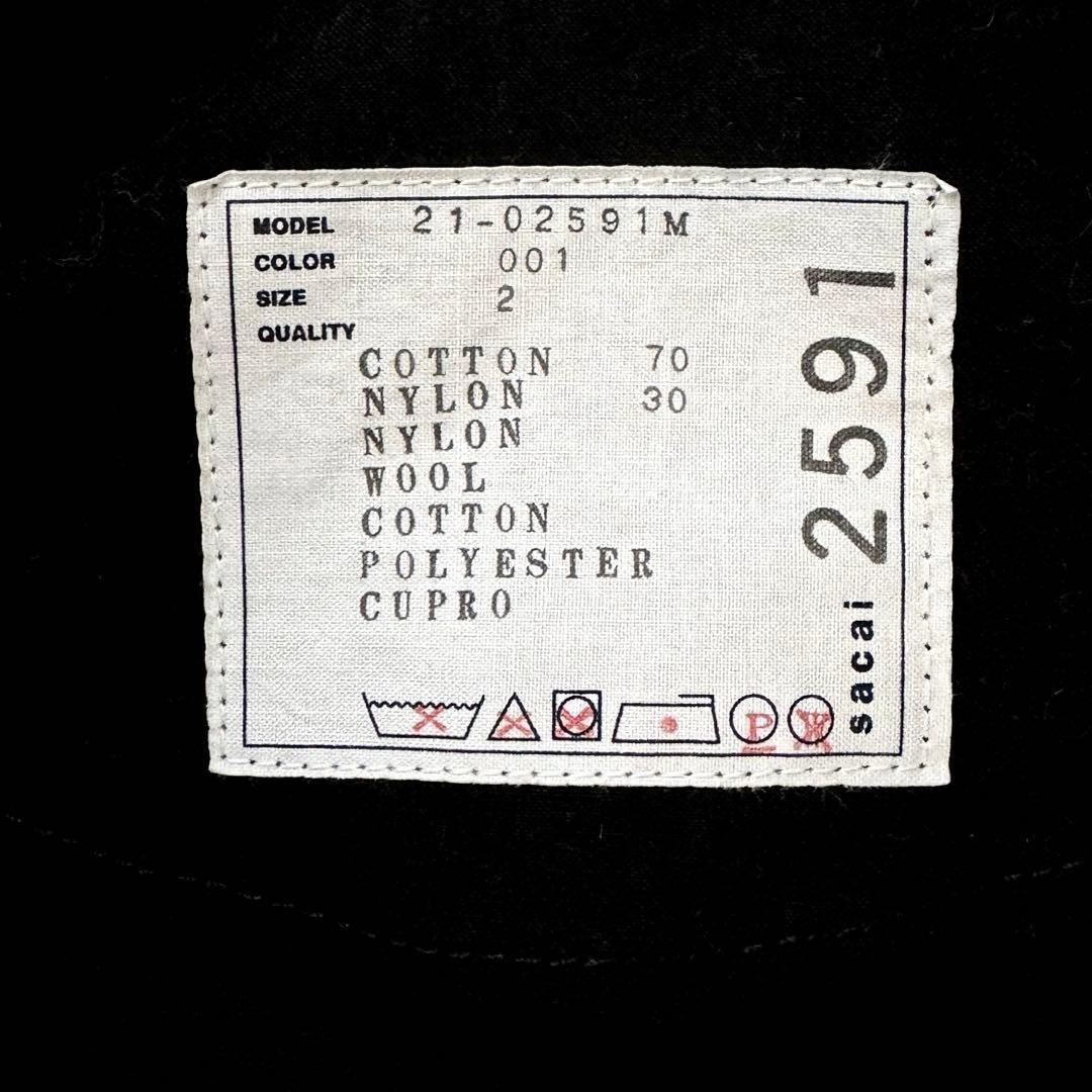 sacai Cotton Oxford Coat ミリタリーコート サイズ2