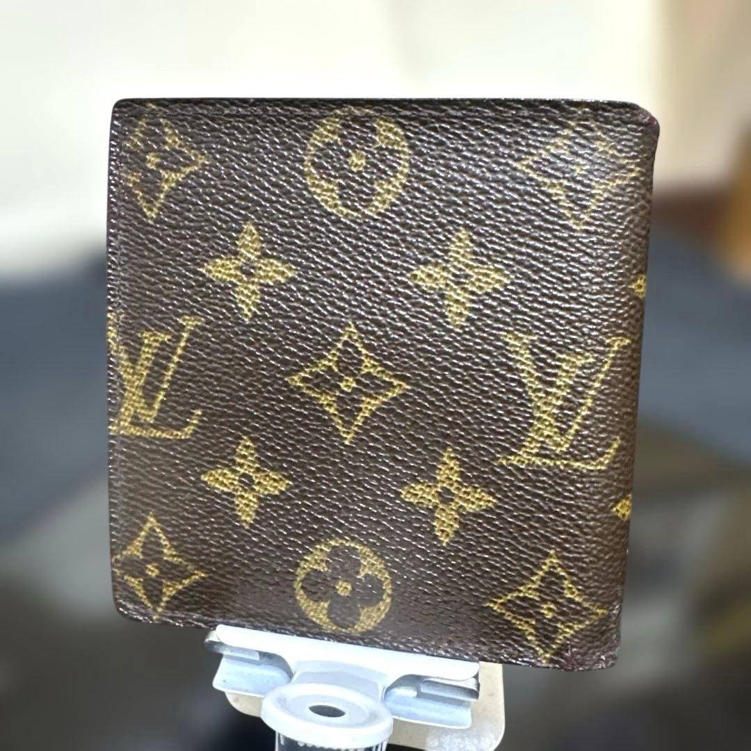 ⑨☆在庫SALE/優良品☆モノグラム♪マルコ☆2つ折り財布★ポケットあり