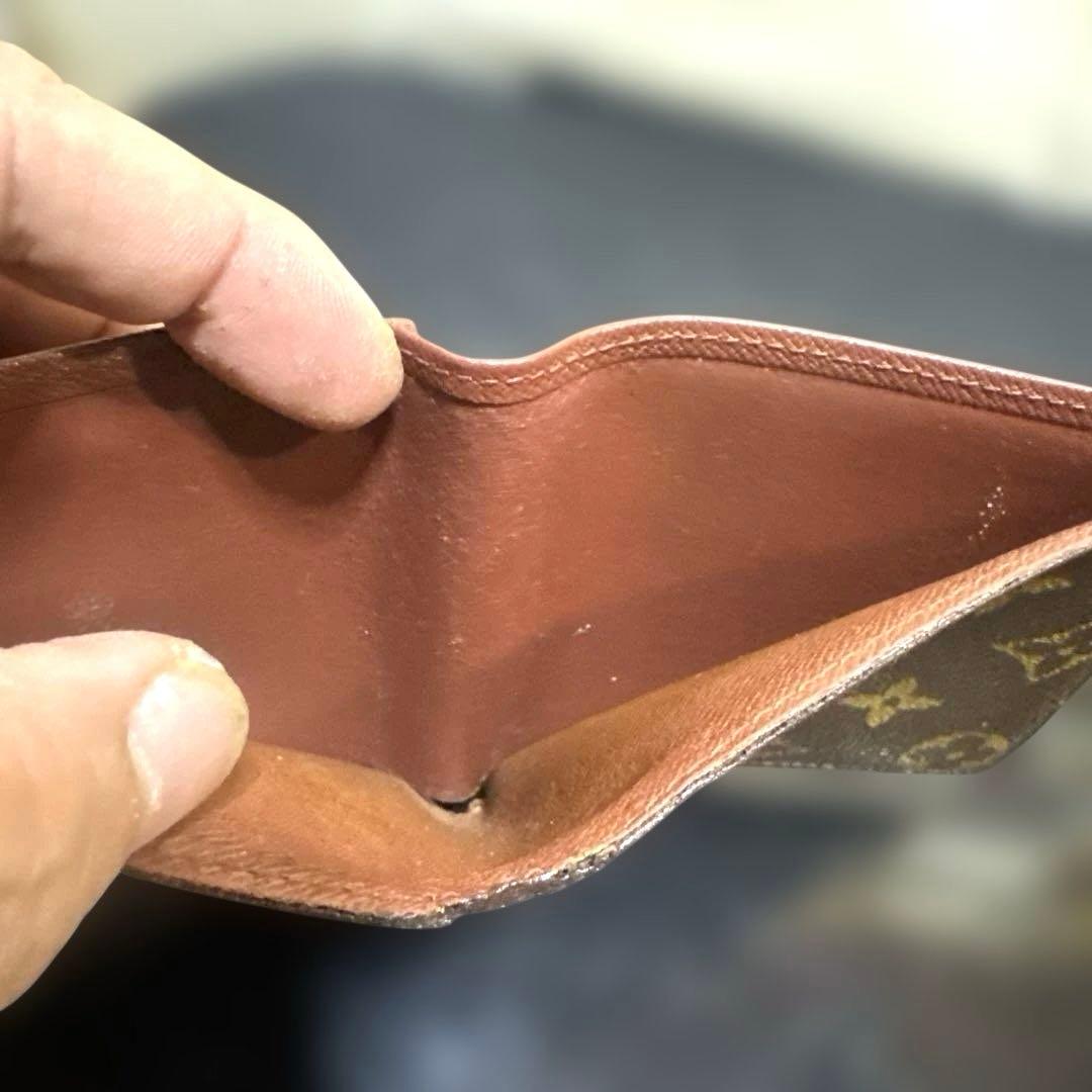 ⑨☆在庫SALE/優良品☆モノグラム♪マルコ☆2つ折り財布★ポケットあり