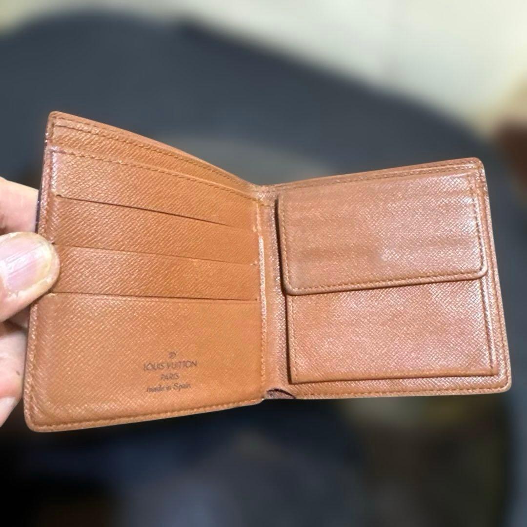 ⑨☆在庫SALE/優良品☆モノグラム♪マルコ☆2つ折り財布★ポケットあり