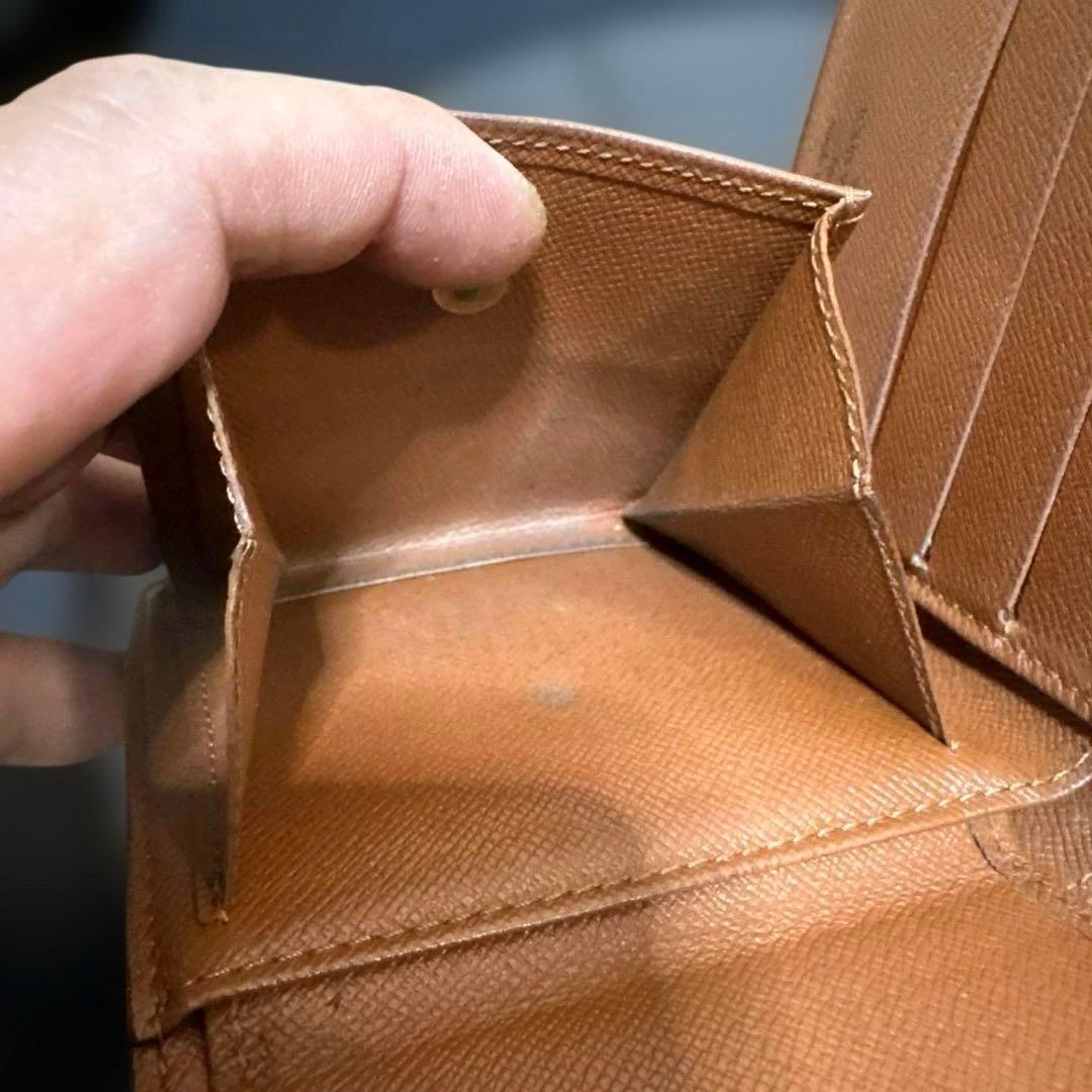 ⑨☆在庫SALE/優良品☆モノグラム♪マルコ☆2つ折り財布★ポケットあり