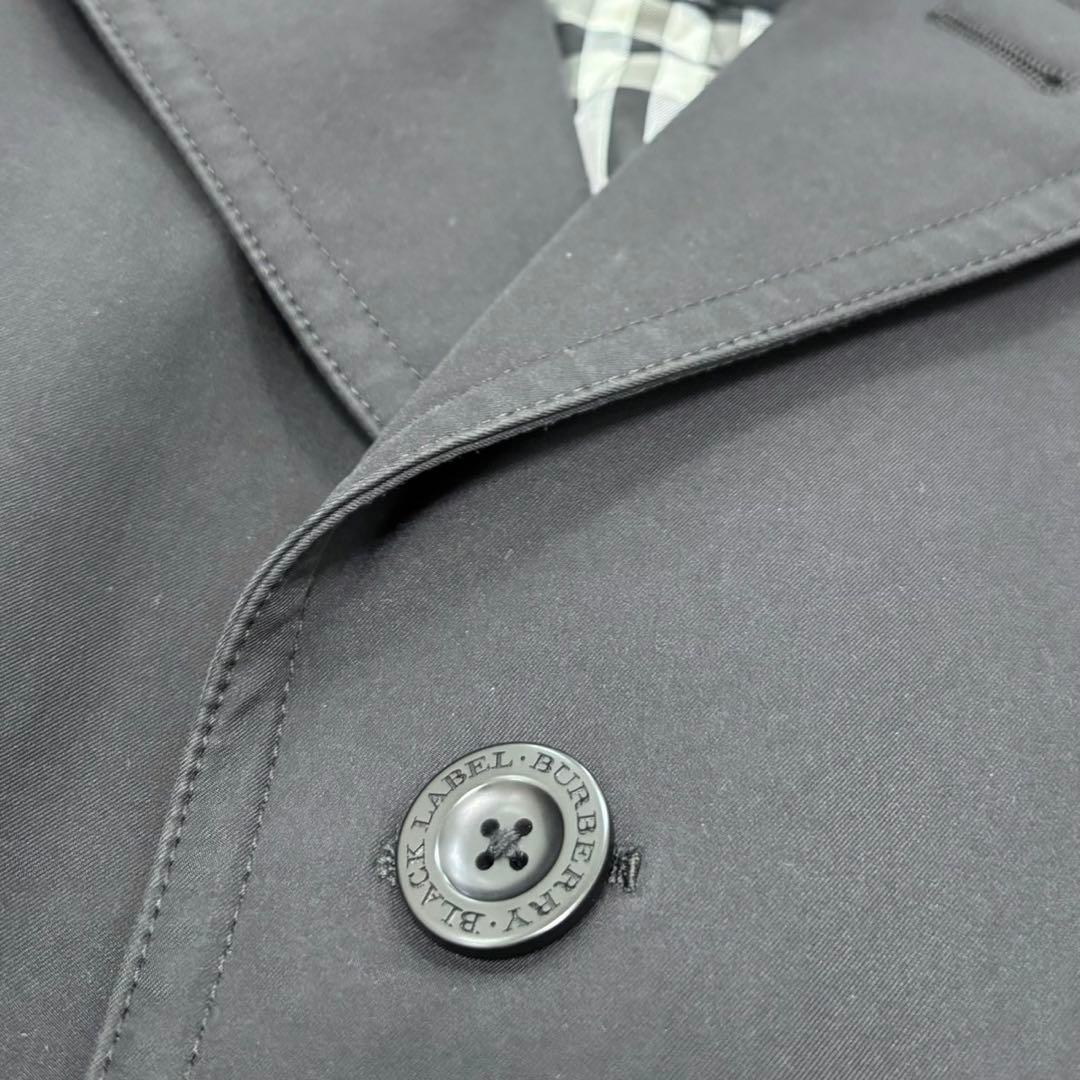 希少 Lサイズ バーバリーブラックレーベル トレンチコート 黒 ライナー ベルト