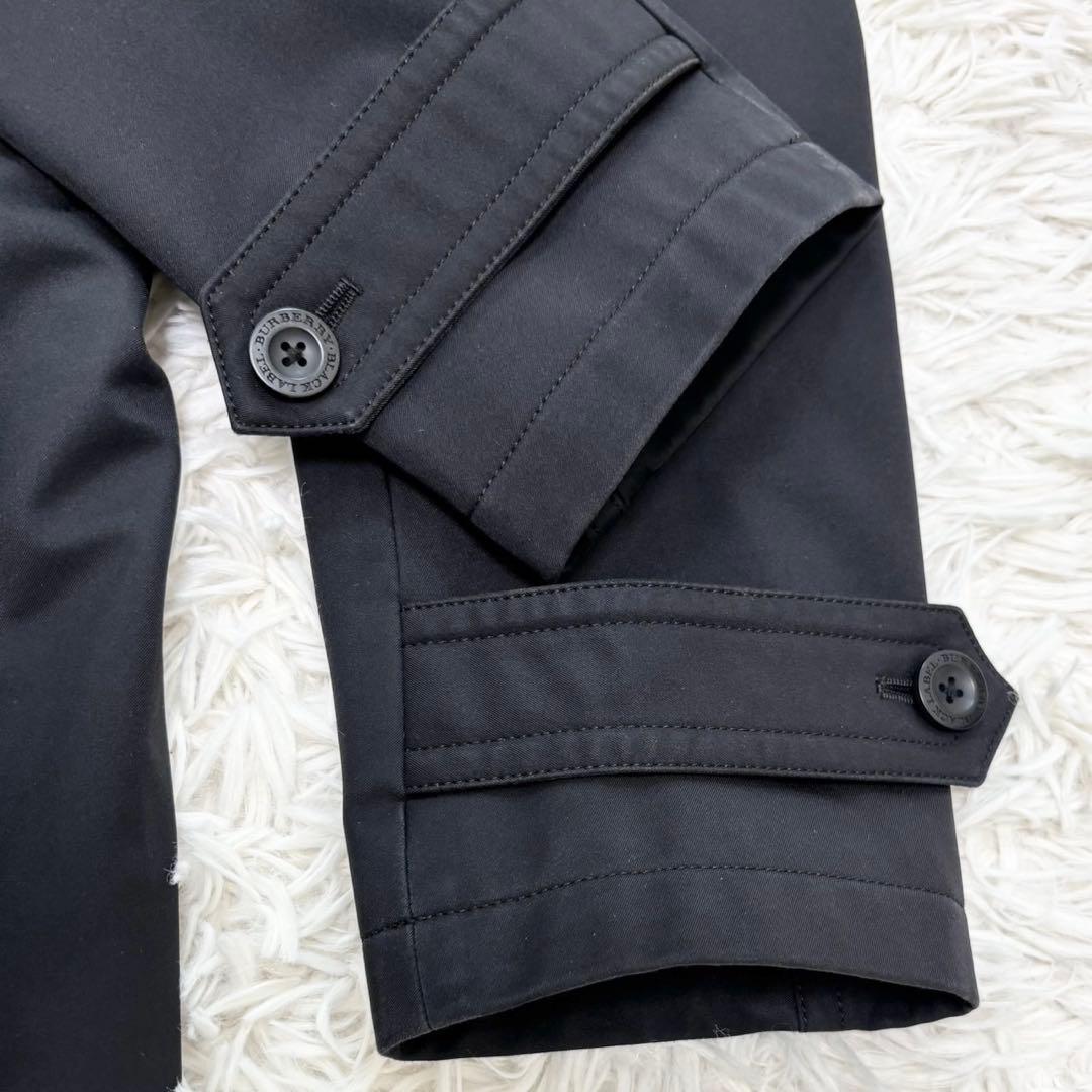 希少 Lサイズ バーバリーブラックレーベル トレンチコート 黒 ライナー ベルト