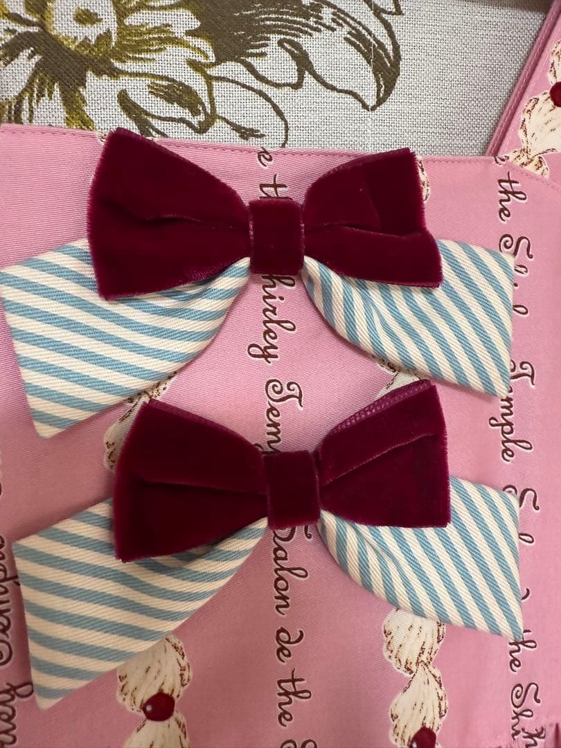 Shirley Temple ケーキ柄ノースリーブワンピース120