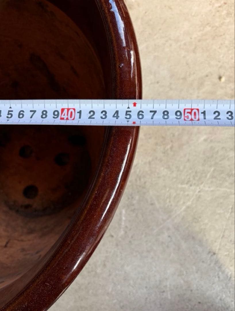 植木鉢 信楽焼 ガーデニング 特大 大鉢 18号 陶器製 2個セット 引取歓迎