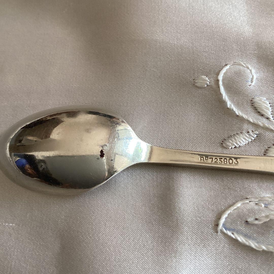 【ひろちゃん】英国　純銀　コーヒースプーン　　6本セット