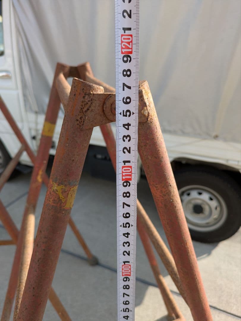 【DIY 棚などのインテリア等に】スチール脚立セット(送料込)