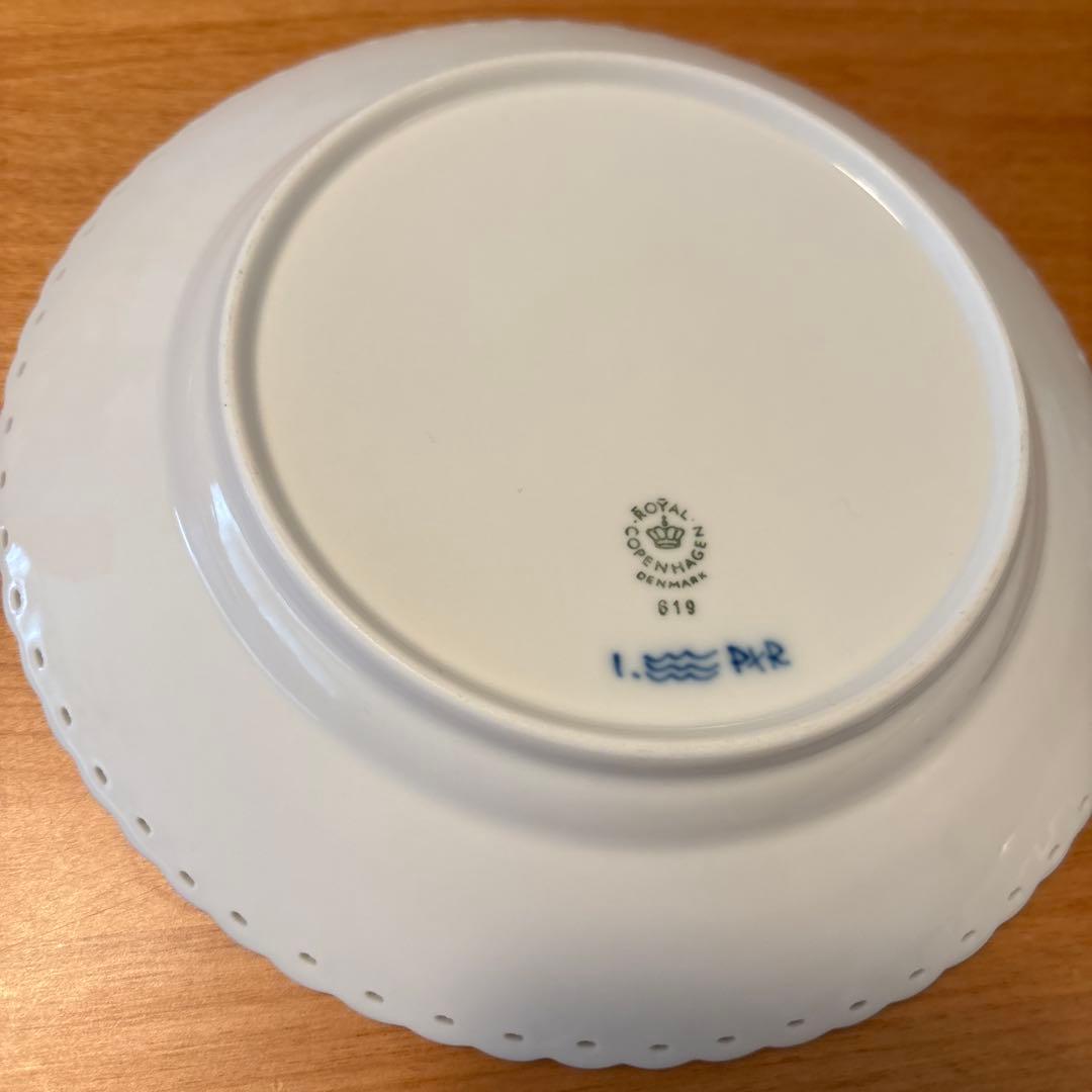 ロイヤルコペンハーゲン ブルーフルーテッドハーフレース 619 5枚セット