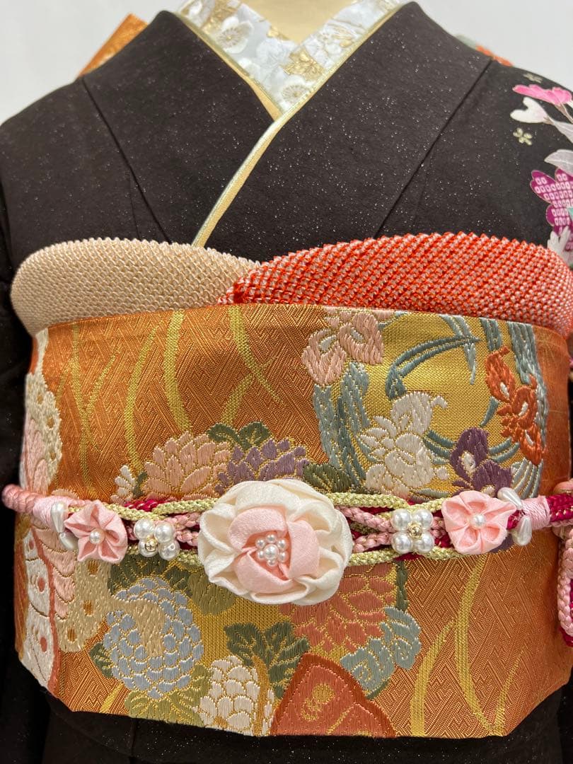 振り袖　フルセット　別誂長襦袢　成人式　金彩加工　結婚式　振袖　銀通し　687