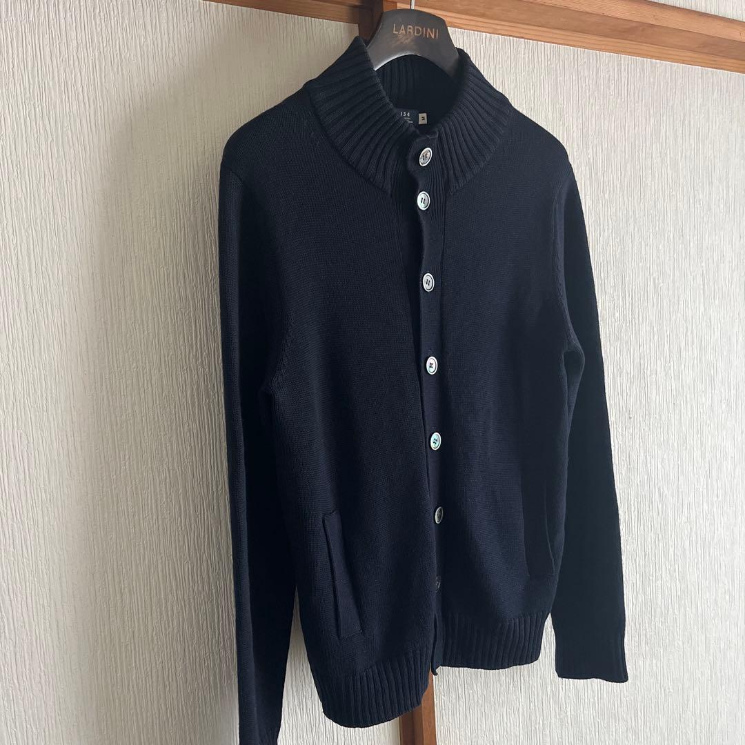 シュン様　Maker's Shirt鎌倉　スタンドカラーカーディガン　ネイビー