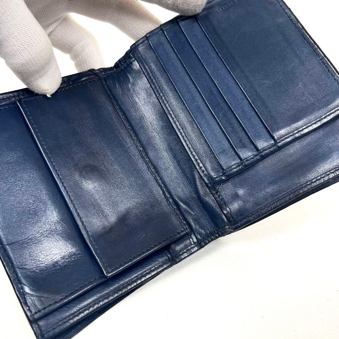 ボッテガヴェネタ　二つ折り財布　イントレチャート　コンパクト　レザー　付属付き