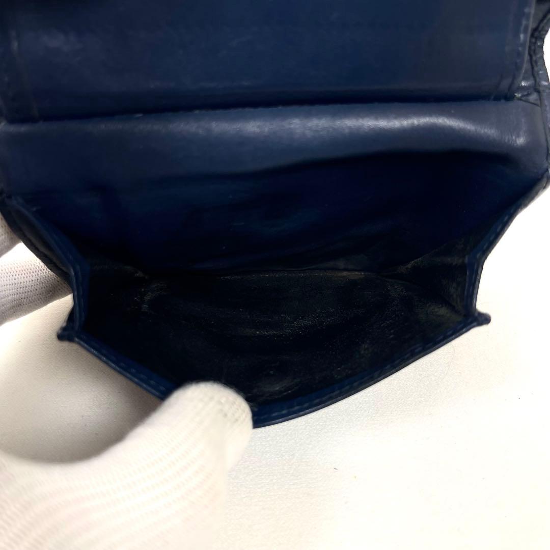 ボッテガヴェネタ　二つ折り財布　イントレチャート　コンパクト　レザー　付属付き