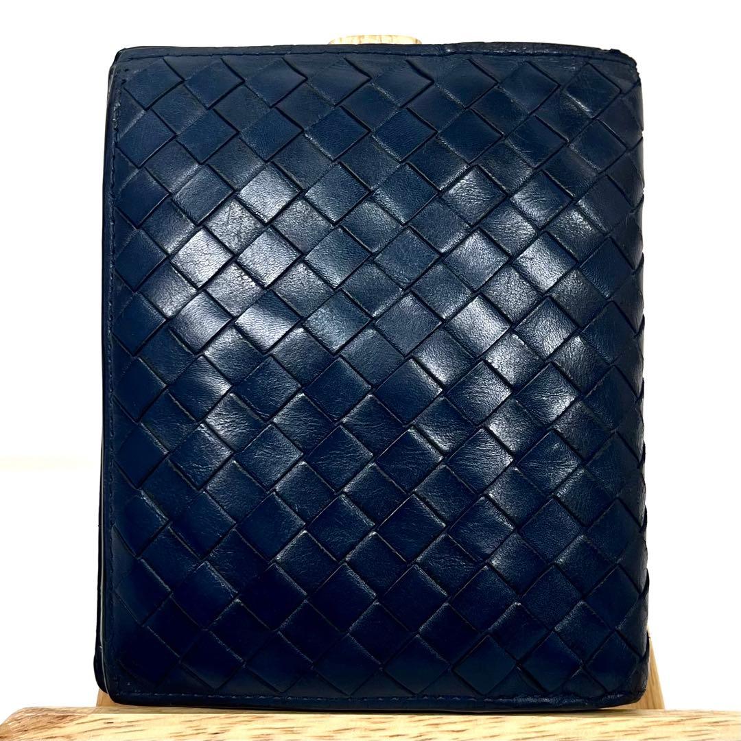 ボッテガヴェネタ　二つ折り財布　イントレチャート　コンパクト　レザー　付属付き