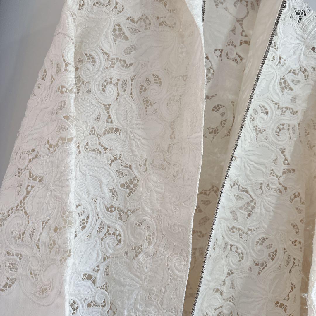 ermanno scervino レース　キャンバス　スプリングコート