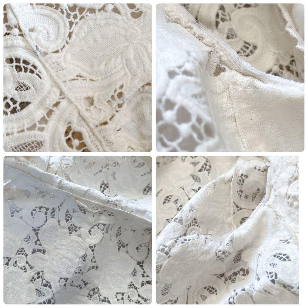 ermanno scervino レース　キャンバス　スプリングコート