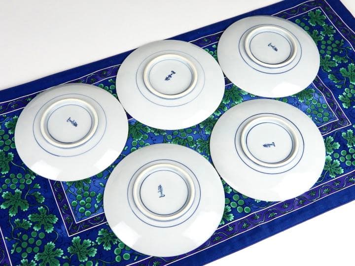 源右衛門 古伊万里 桜図 碗皿 カップ＆ソーサー かっ5客