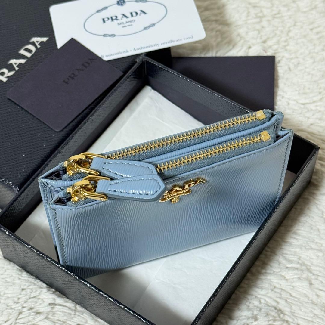 ⭐️新品未使用⭐️　PRADA　1ML024　二つ折り財布　レザーウォレット