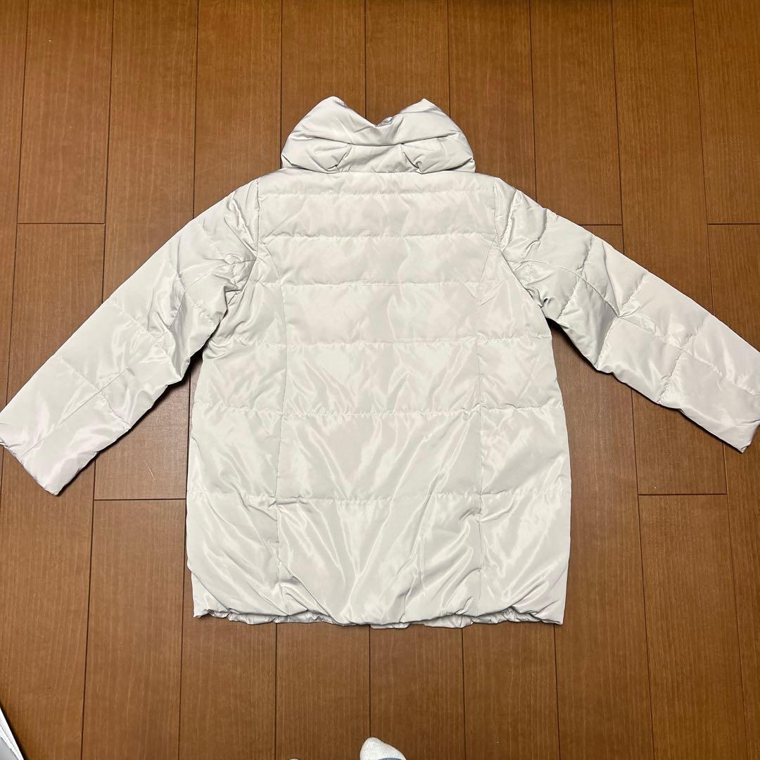 INTERPLANET ピーチスキンミドルダウン Mサイズ グレージュ