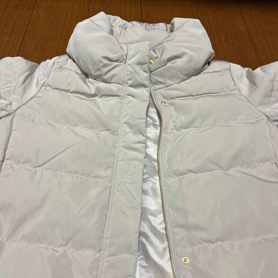 INTERPLANET ピーチスキンミドルダウン Mサイズ グレージュ