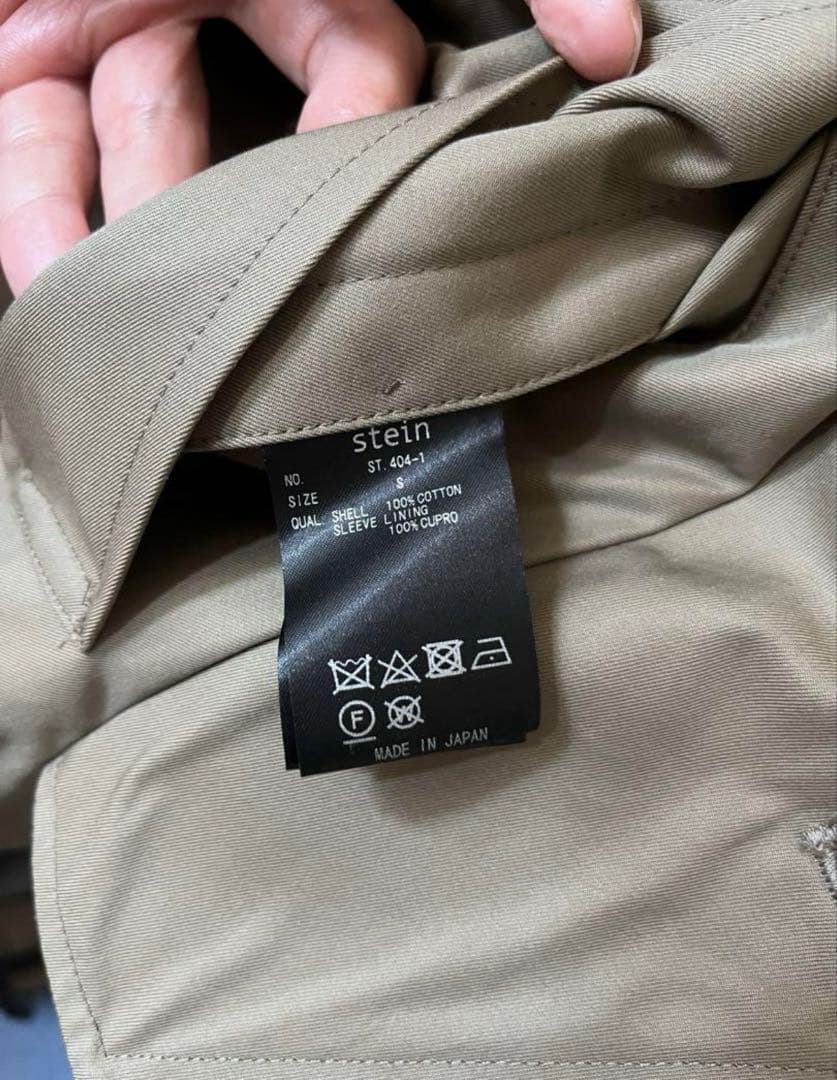 美品 stein OVERSIZED TRENCH COAT トレンチコート