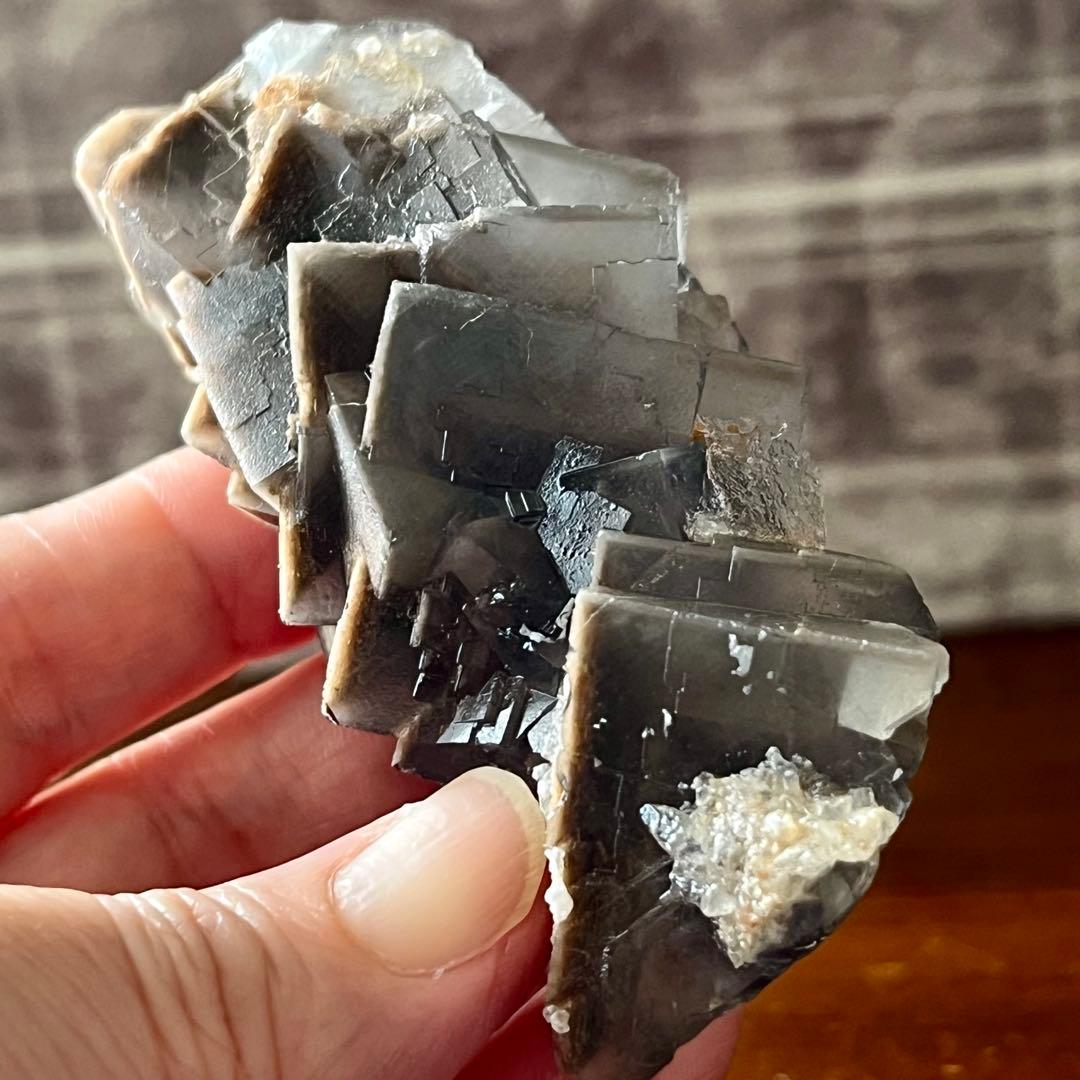 ゾーニング フローライト グレー 561.25ct 一点物 蛍石 原石 鑑賞石