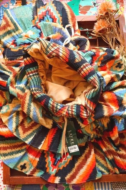 レア USA規格 アメリカ購入 ラルフローレン 手染め スカート ネイティブ柄